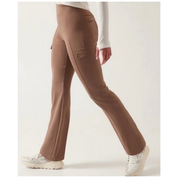 Athleta- Brown Delancy Straight Cargo Pants - XXS - Picture 6 of 6